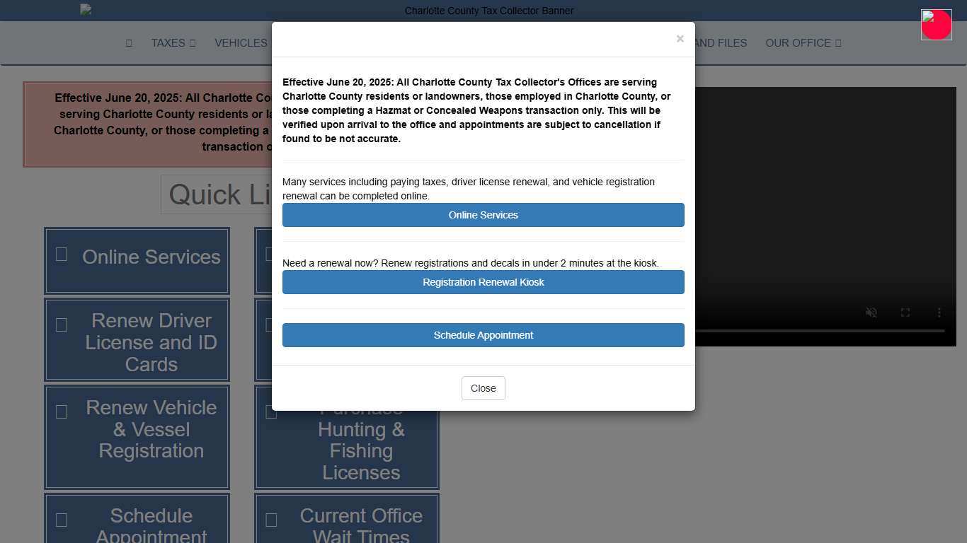 Official Website of the Charlotte County, FL Tax Collector