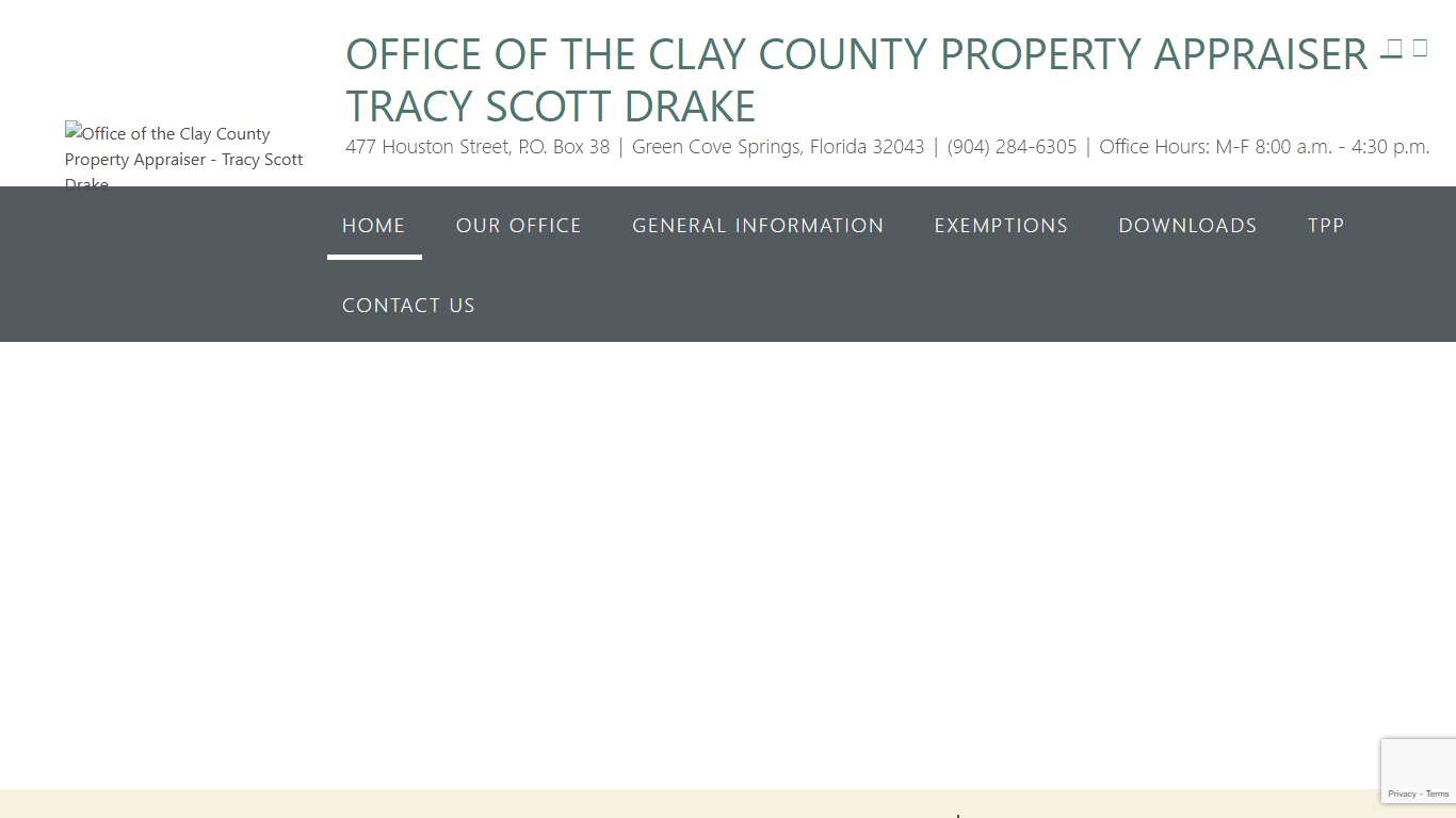 Office of the Clay County Property Appraiser – Tracy Scott Drake – Official Website of the Office of the Clay County Property Appraiser